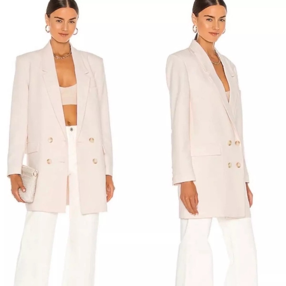 BB Dakota Steve Madden oversized cream blazer